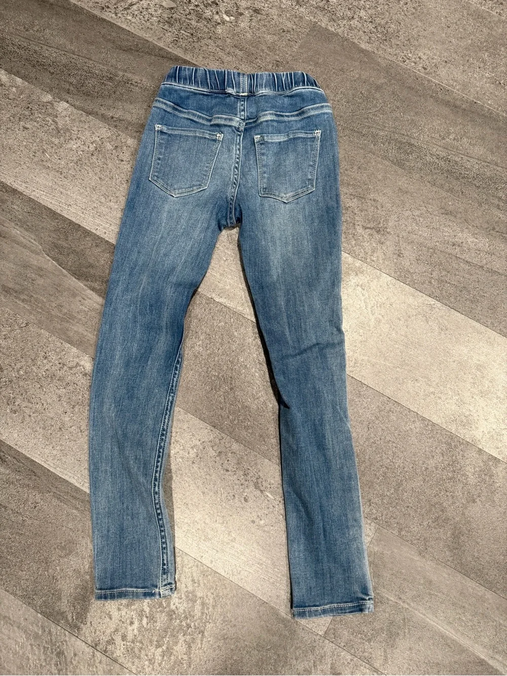 Girls H&M Blue Skinny Ripped Jeans size 7/8